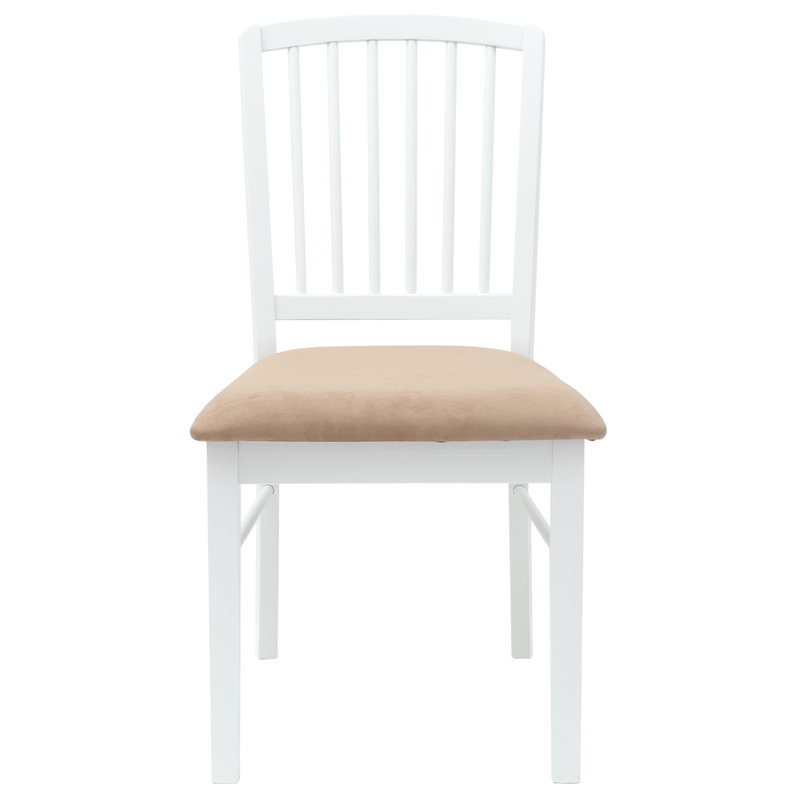 Dining Chairs 2 pcs White 50 x 52.5 x 91 cm Solid Rubber Wood