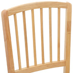Dining Chairs 2 pcs Natural 50 x 52.5 x 91 cm Solid Rubber Wood