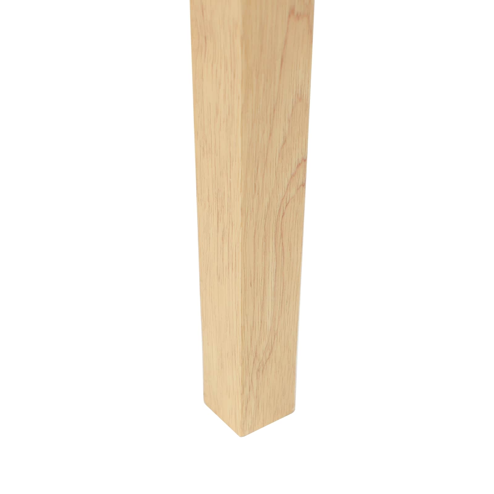 Dining Chairs 2 pcs Natural 50 x 52.5 x 91 cm Solid Rubber Wood