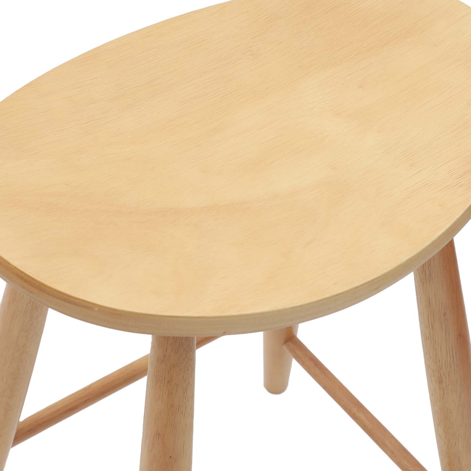 Dining Chairs 2 pcs Natural 46 x 37 x 63 cm Solid Rubber Wood