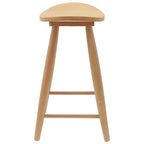 Dining Chairs 2 pcs Natural 46 x 37 x 63 cm Solid Rubber Wood