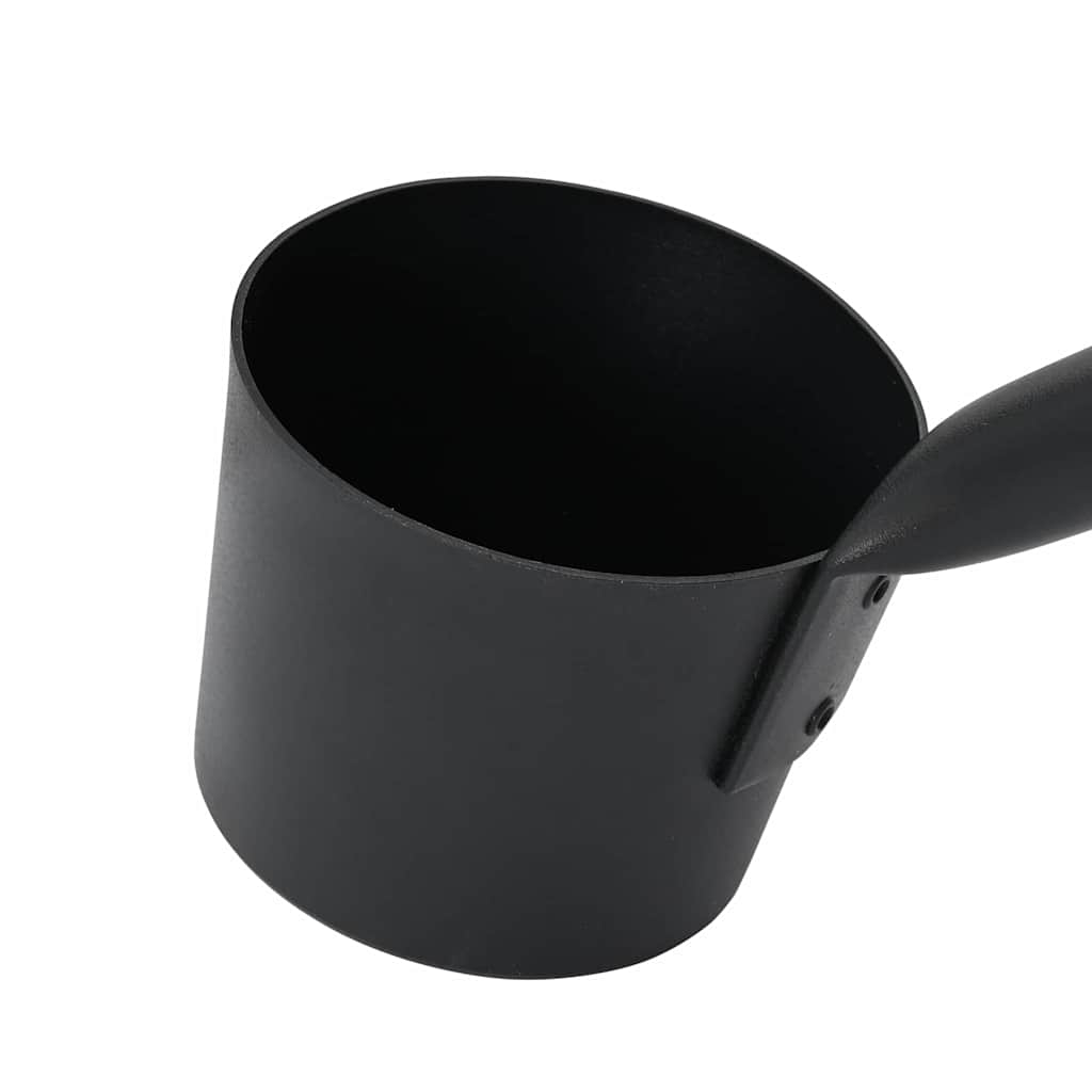 Sauna Accessory Set 2 pcs Black Aluminium and Solid Pine Wood