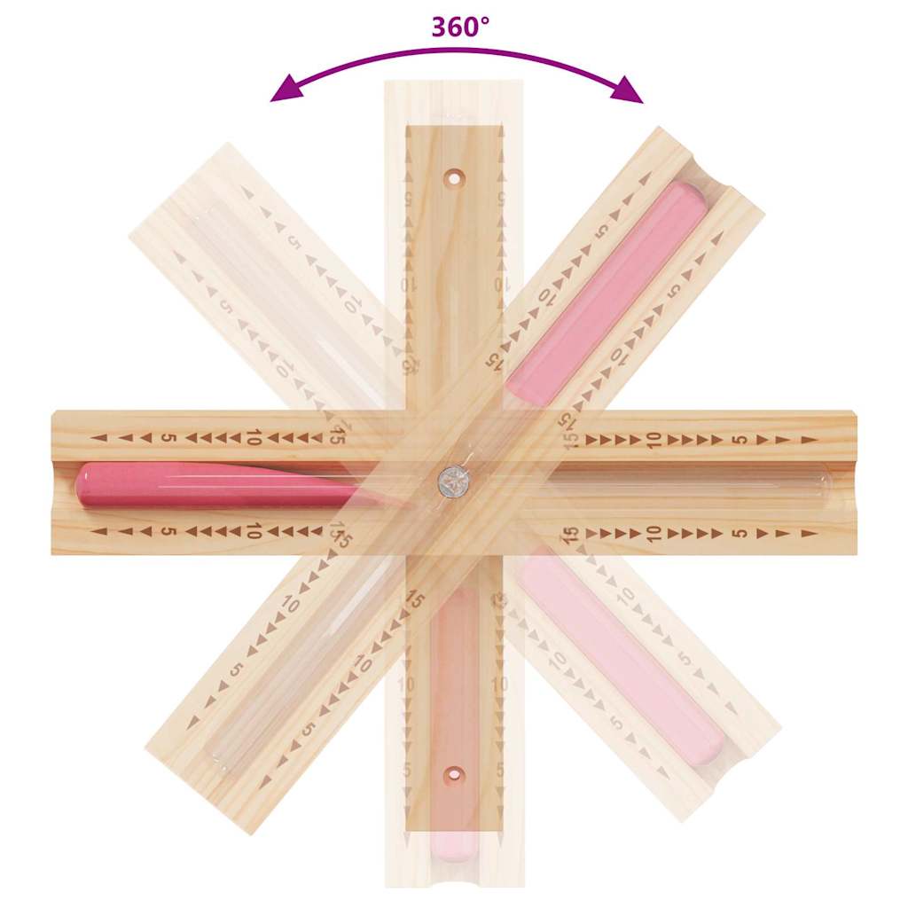 Sauna Accessory Set 4 pcs Black Aluminium and Solid Pine Wood