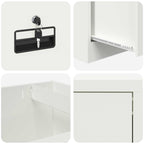 File Cabinet with Drawer Mustard Yellow 45.5 x 42 x 139 cm