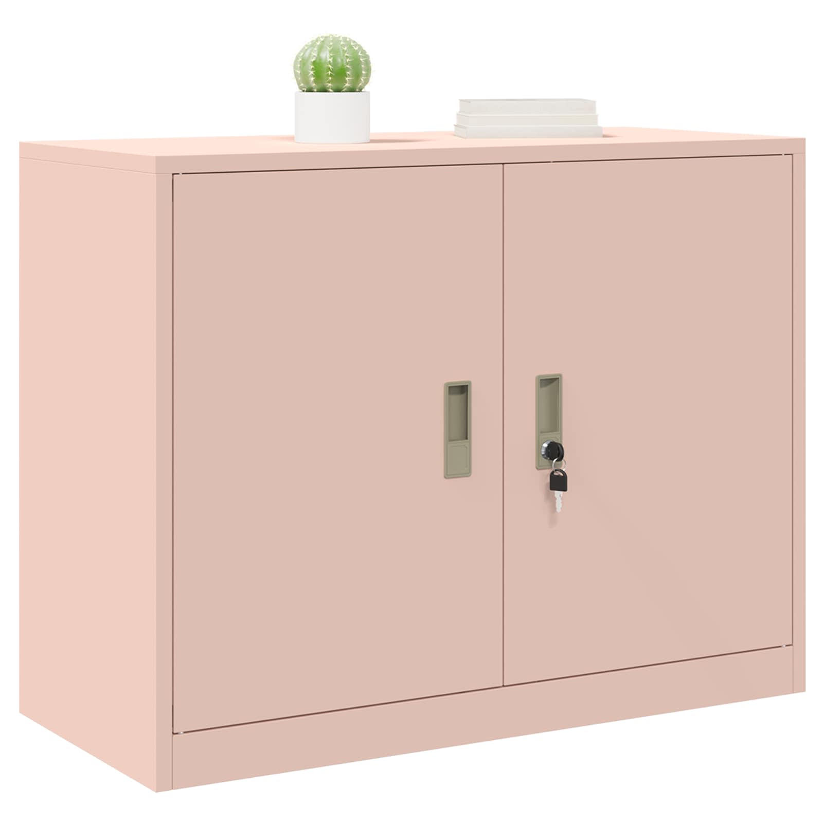 Storage Cabinet Pink 90 x 40 x 70 cm Cold-Rolled Steel