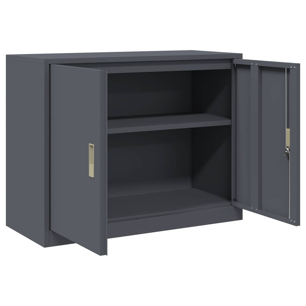 Storage Cabinet Anthracite 90 x 40 x 70 cm Cold-Rolled Steel