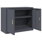 Storage Cabinet Anthracite 90 x 40 x 70 cm Cold-Rolled Steel