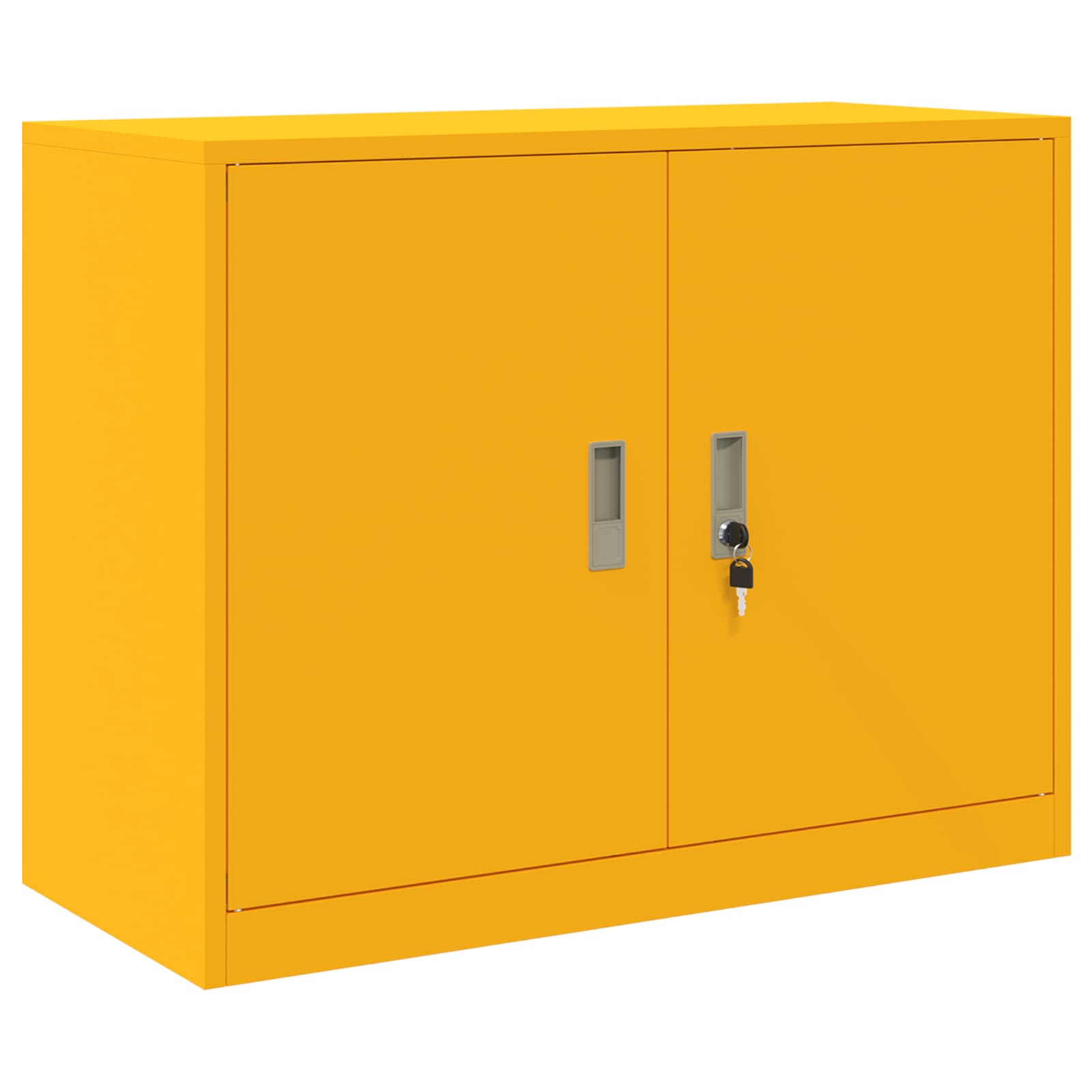 Storage Cabinet with Storage Mustard Yellow 90 x 40 x 70 cm