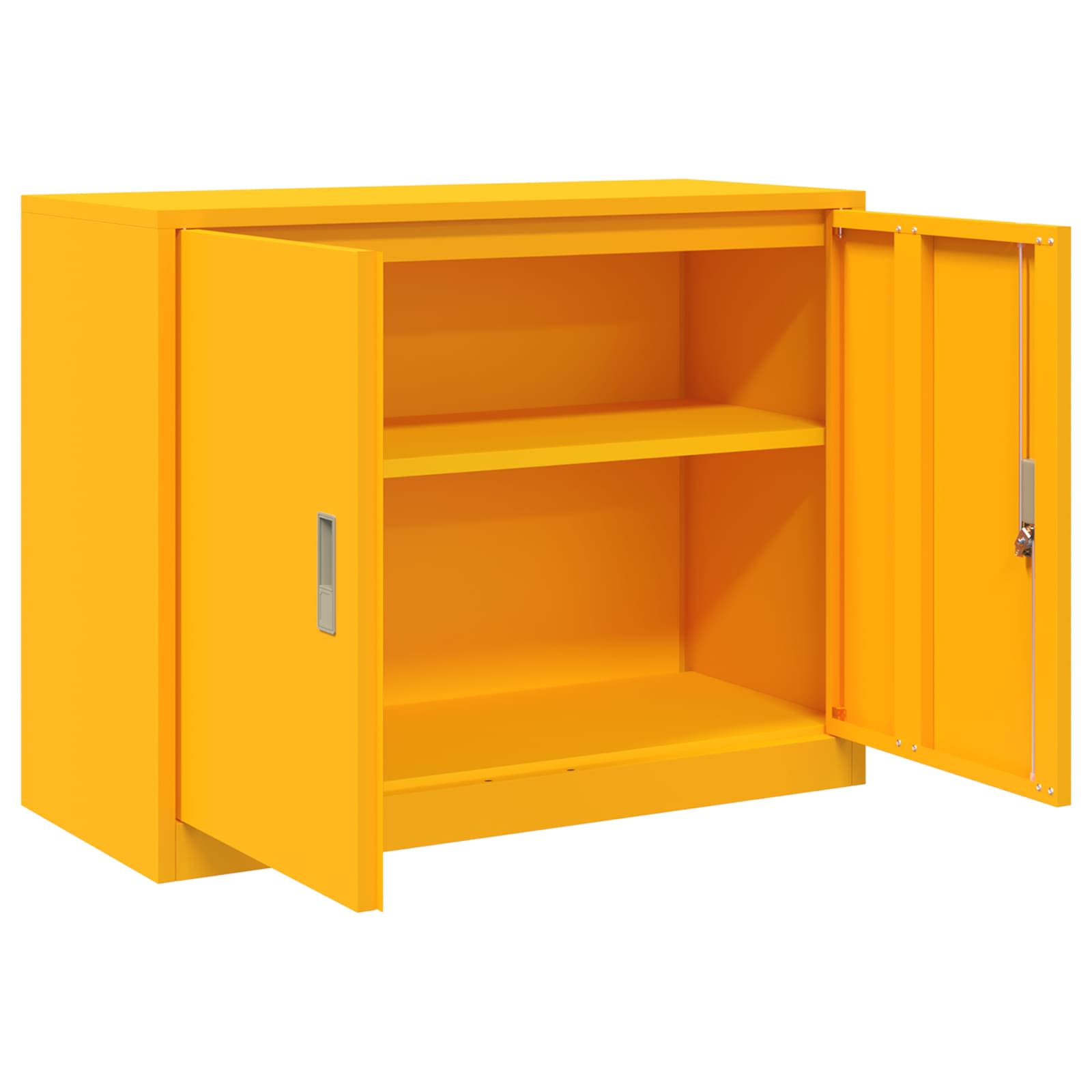 Storage Cabinet with Storage Mustard Yellow 90 x 40 x 70 cm
