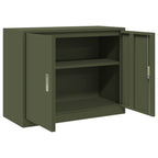 Storage Cabinet Olive Green 90 x 40 x 70 cm Cold-Rolled Steel