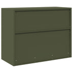 Storage Cabinet Olive Green 90 x 40 x 70 cm Cold-Rolled Steel