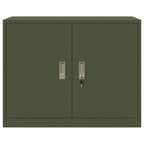 Storage Cabinet Olive Green 90 x 40 x 70 cm Cold-Rolled Steel