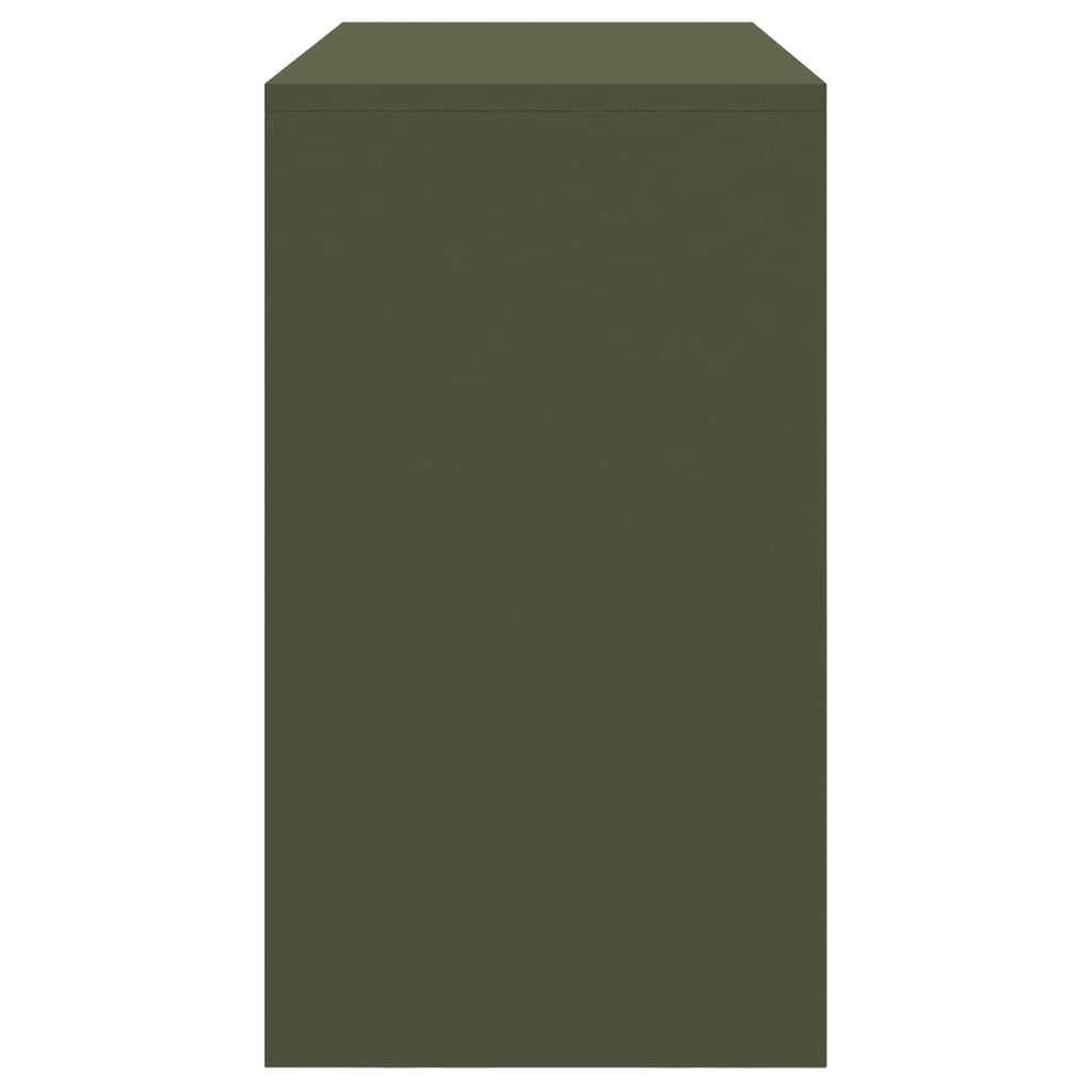 Storage Cabinet Olive Green 90 x 40 x 70 cm Cold-Rolled Steel