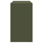 Storage Cabinet Olive Green 90 x 40 x 70 cm Cold-Rolled Steel