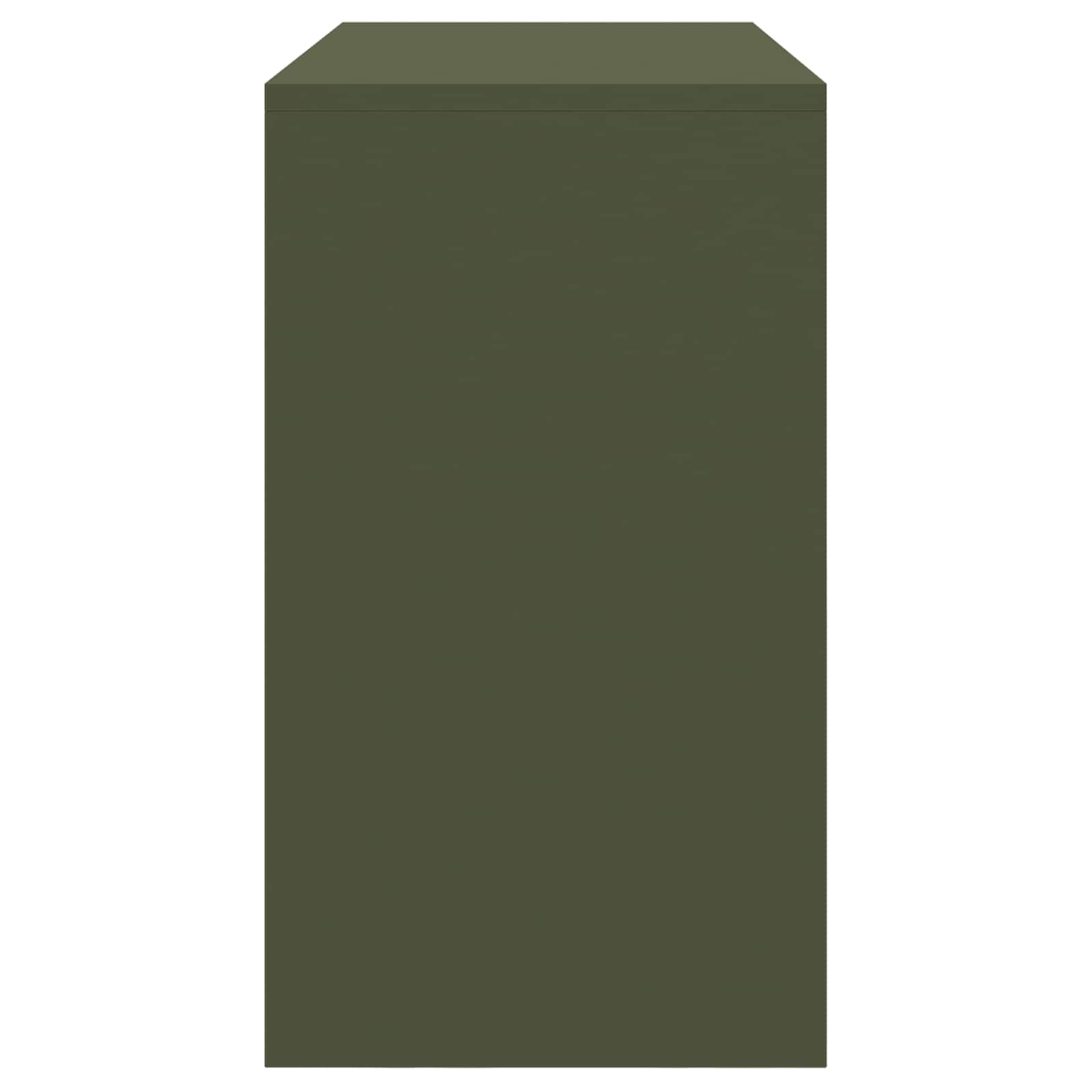 Storage Cabinet Olive Green 90 x 40 x 70 cm Cold-Rolled Steel