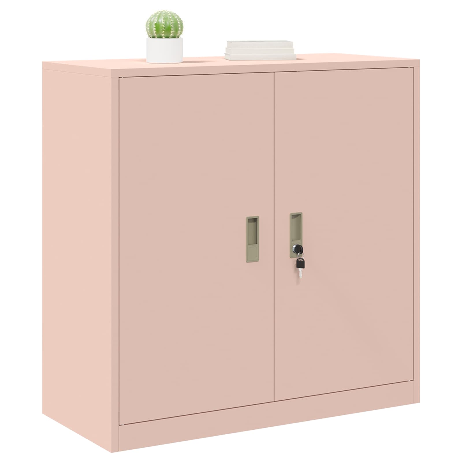 Storage Cabinet Pink 90 x 40 x 90 cm Cold-Rolled Steel