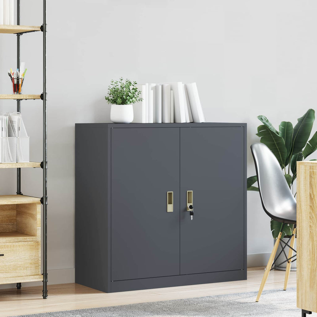 Storage Cabinet Anthracite 90 x 40 x 90 cm Cold-Rolled Steel