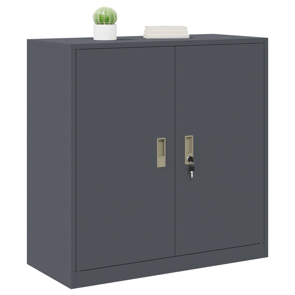 Storage Cabinet Anthracite 90 x 40 x 90 cm Cold-Rolled Steel