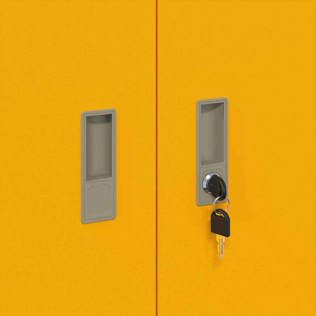 Storage Cabinet with Storage Mustard Yellow 90 x 40 x 90 cm