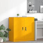 Storage Cabinet with Storage Mustard Yellow 90 x 40 x 90 cm