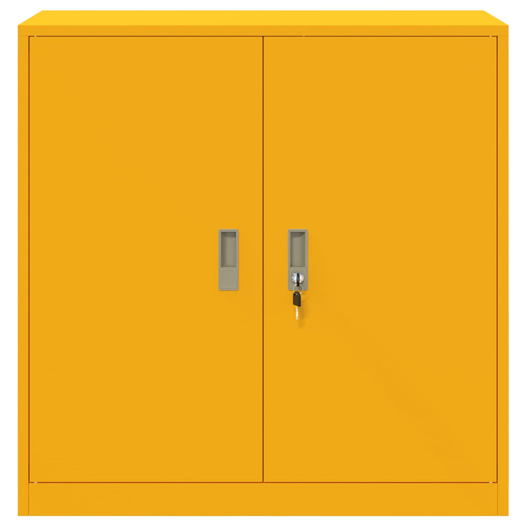Storage Cabinet with Storage Mustard Yellow 90 x 40 x 90 cm