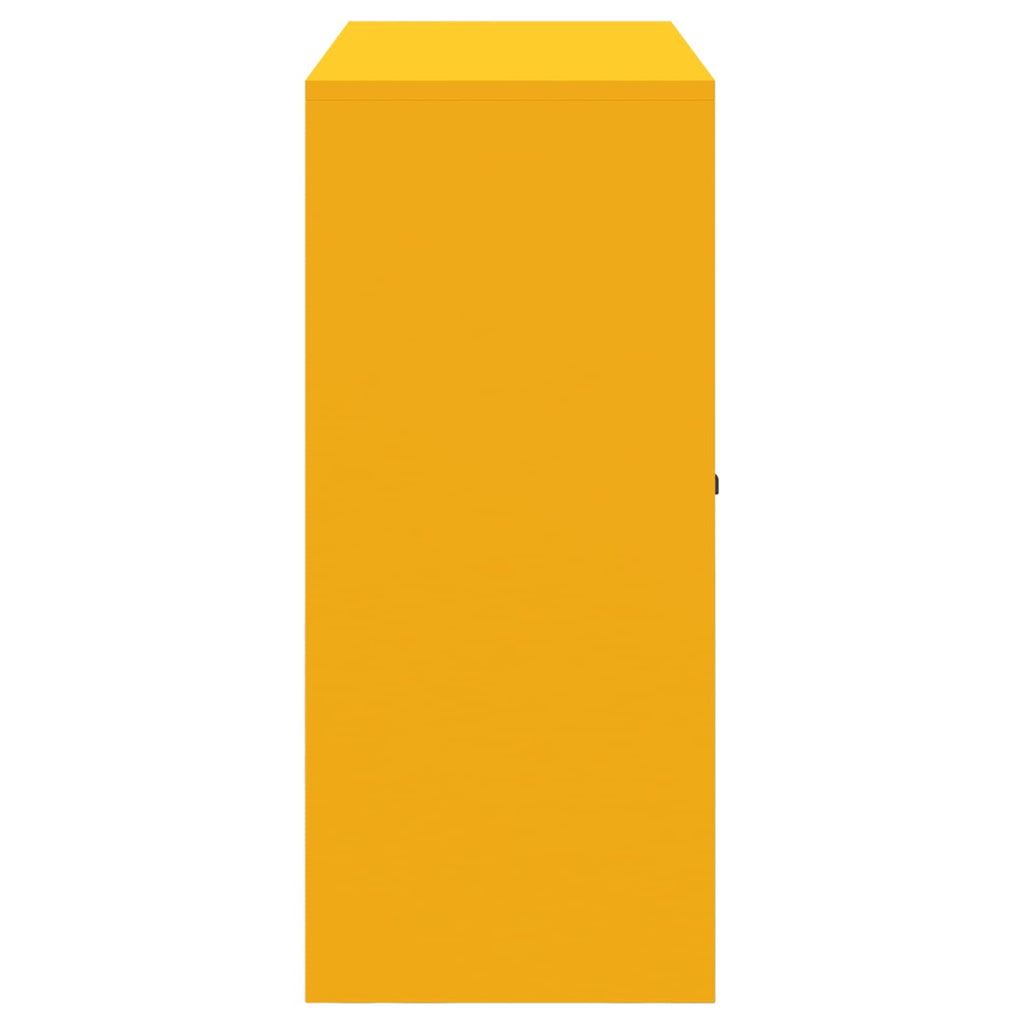 Storage Cabinet with Storage Mustard Yellow 90 x 40 x 90 cm