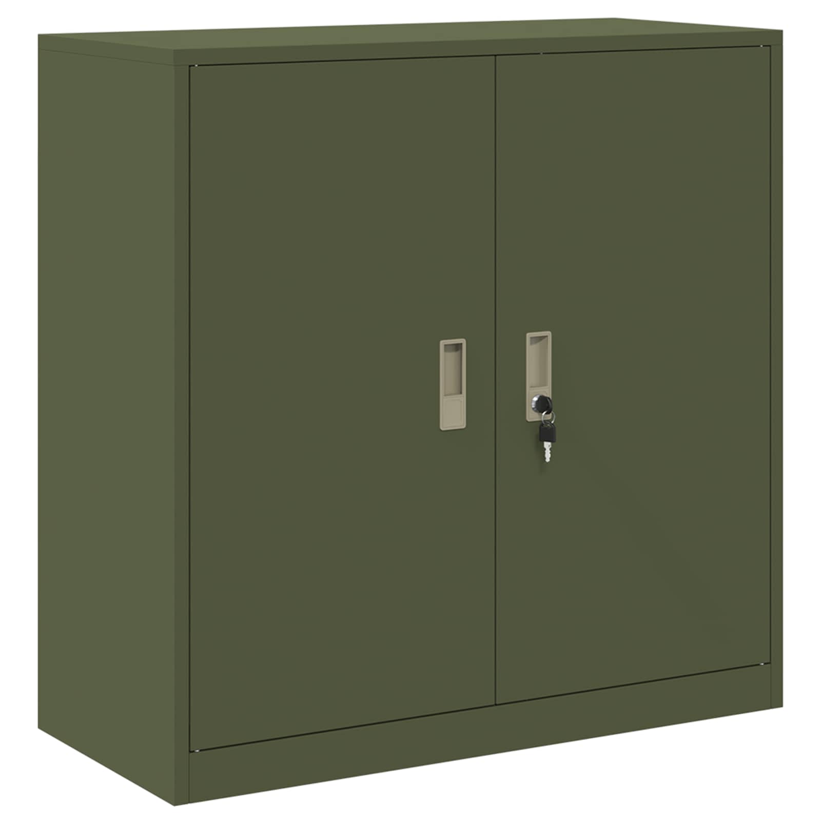 Storage Cabinet Olive Green 90 x 40 x 90 cm Cold-Rolled Steel
