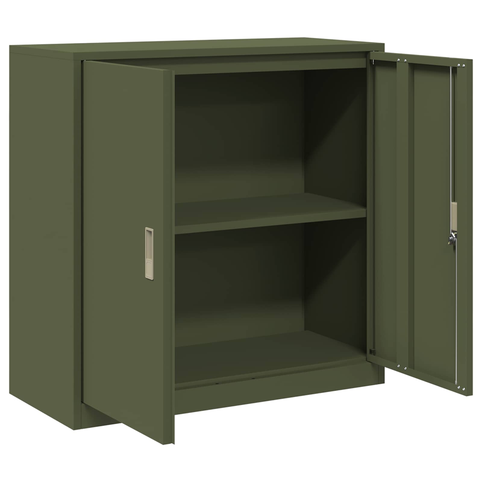 Storage Cabinet Olive Green 90 x 40 x 90 cm Cold-Rolled Steel