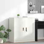 Storage Cabinet White 90 x 40 x 90 cm Cold-Rolled Steel
