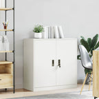 Storage Cabinet White 90 x 40 x 90 cm Cold-Rolled Steel
