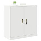 Storage Cabinet White 90 x 40 x 90 cm Cold-Rolled Steel