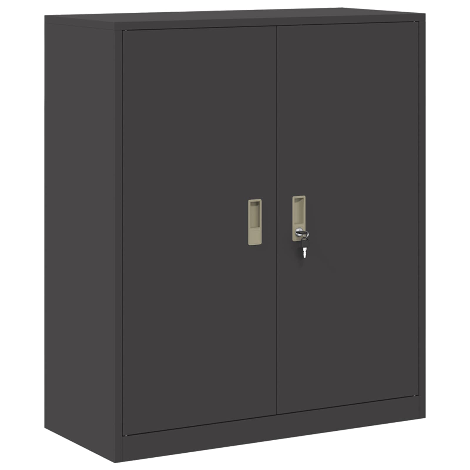 Storage Cabinet Black 90 x 40 x 105 cm Cold-Rolled Steel