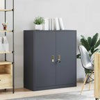 Storage Cabinet Anthracite 90 x 40 x 105 cm Cold-Rolled Steel
