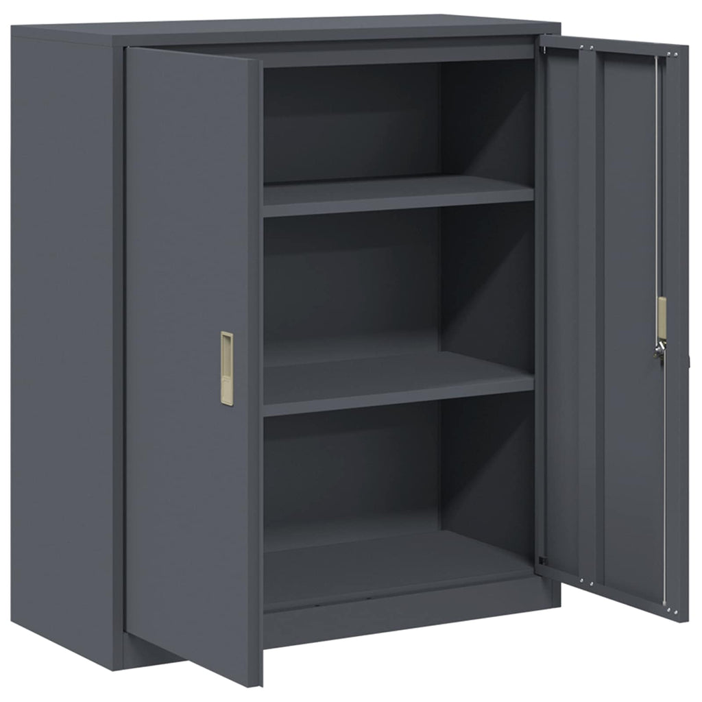 Storage Cabinet Anthracite 90 x 40 x 105 cm Cold-Rolled Steel
