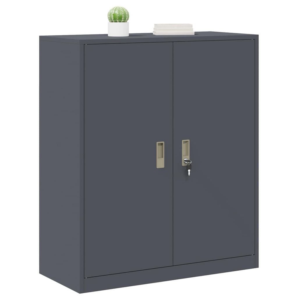 Storage Cabinet Anthracite 90 x 40 x 105 cm Cold-Rolled Steel