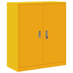 Storage Cabinet with Storage Mustard Yellow 90 x 40 x 105 cm