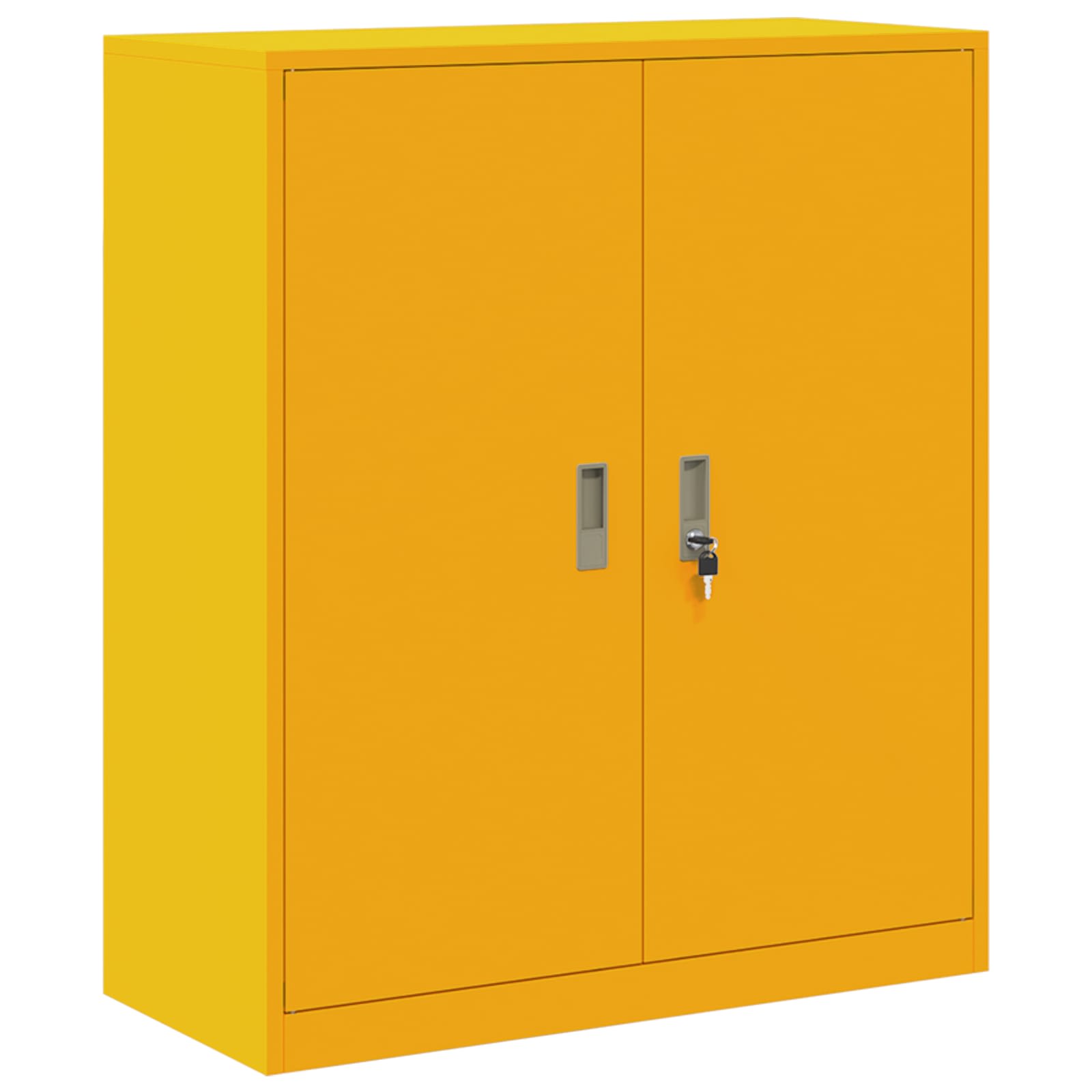 Storage Cabinet with Storage Mustard Yellow 90 x 40 x 105 cm