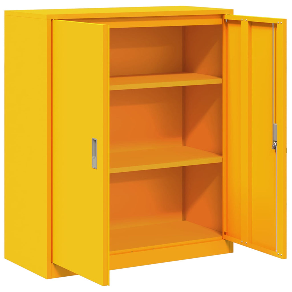 Storage Cabinet with Storage Mustard Yellow 90 x 40 x 105 cm