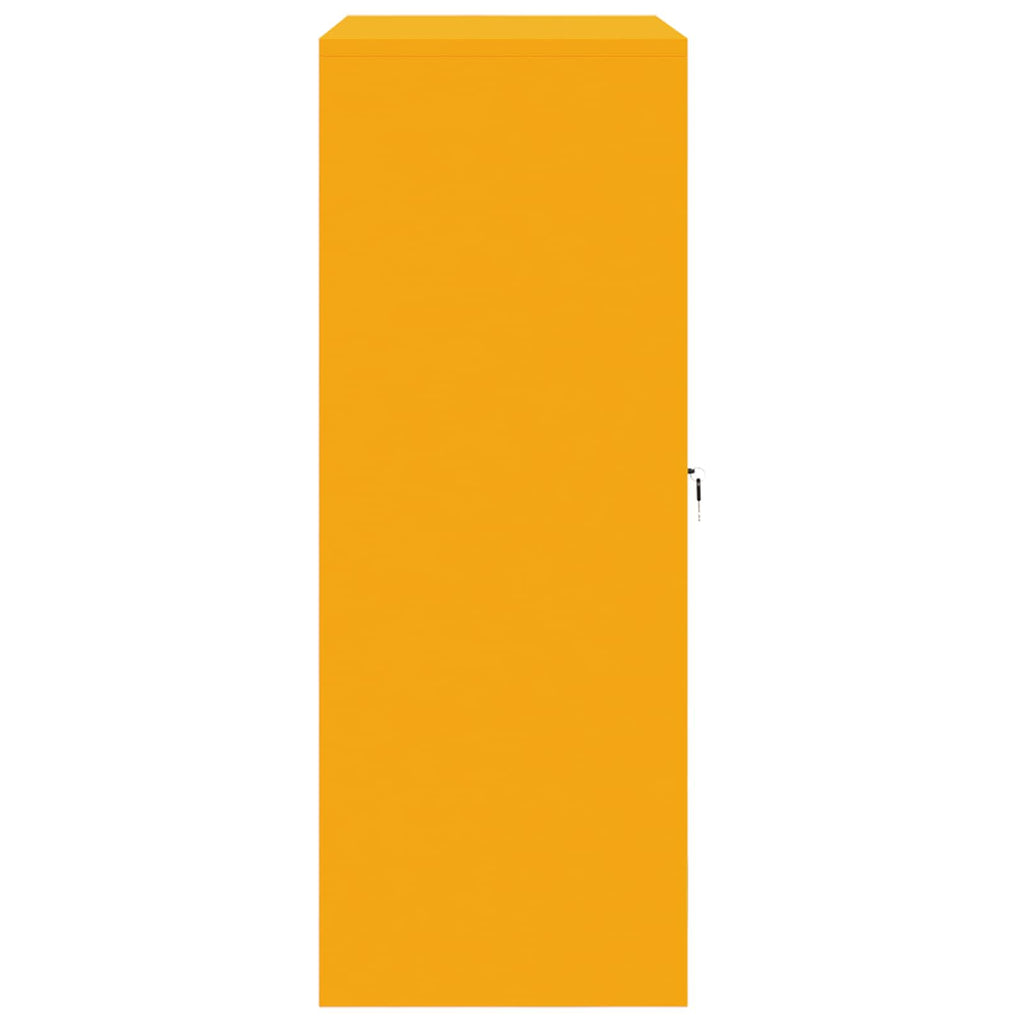 Storage Cabinet with Storage Mustard Yellow 90 x 40 x 105 cm