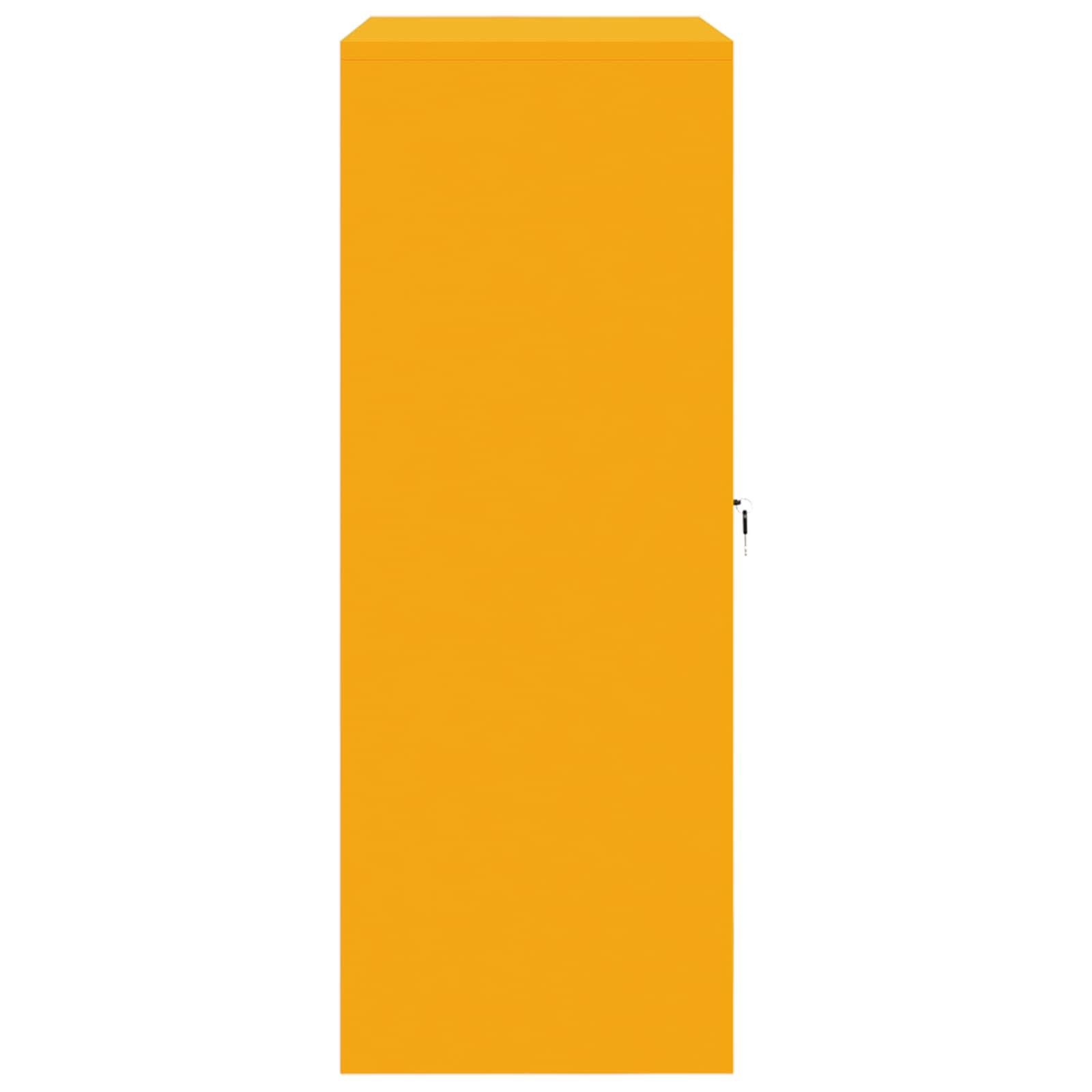 Storage Cabinet with Storage Mustard Yellow 90 x 40 x 105 cm