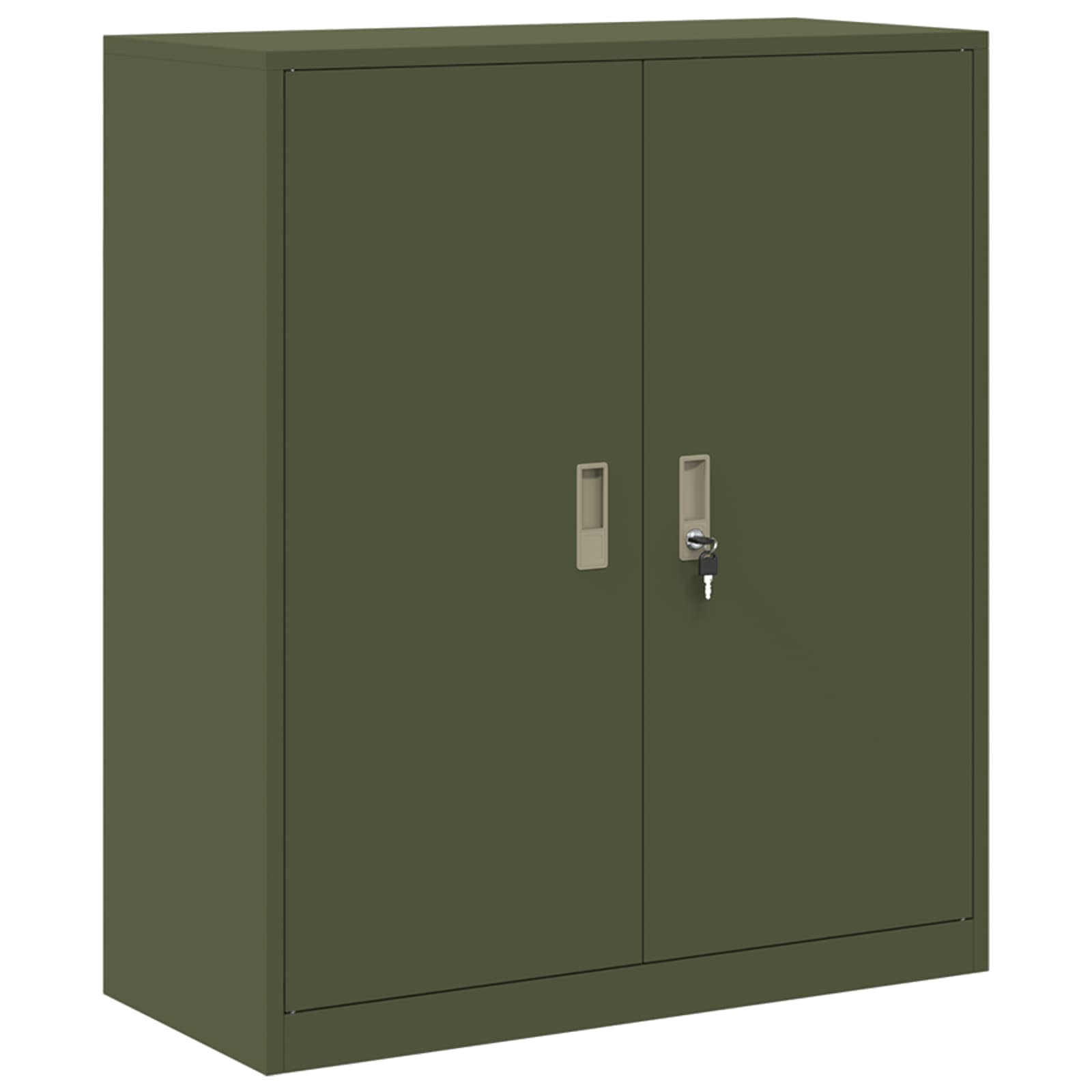 Storage Cabinet Olive Green 90 x 40 x 105 cm Cold-Rolled Steel