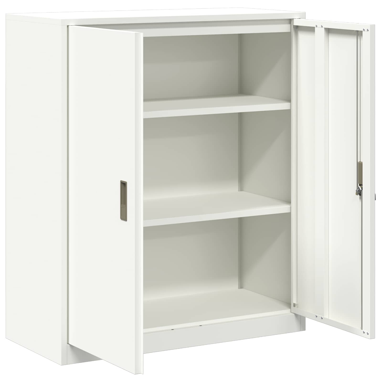 Storage Cabinet White 90 x 40 x 105 cm Cold-Rolled Steel