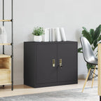 Storage Cabinet Black 80 x 40 x 70 cm Cold-Rolled Steel