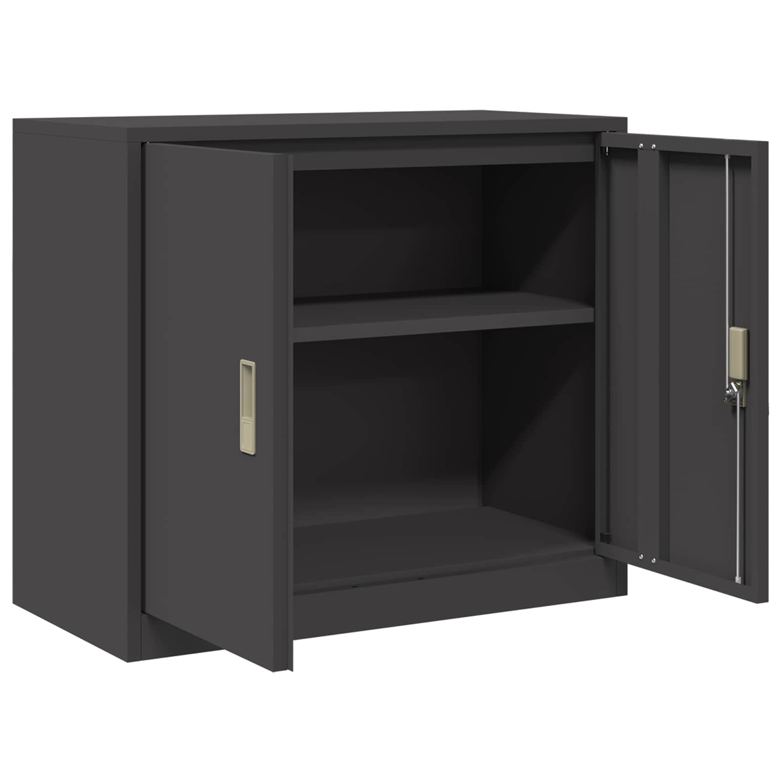 Storage Cabinet Black 80 x 40 x 70 cm Cold-Rolled Steel