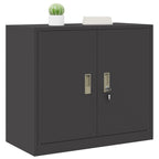 Storage Cabinet Black 80 x 40 x 70 cm Cold-Rolled Steel