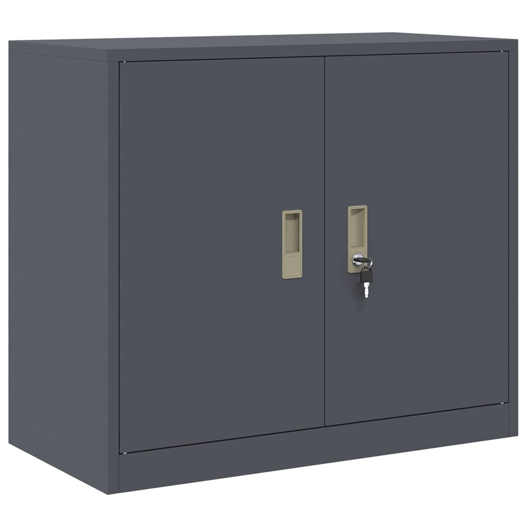 Storage Cabinet Anthracite 80 x 40 x 70 cm Cold-Rolled Steel