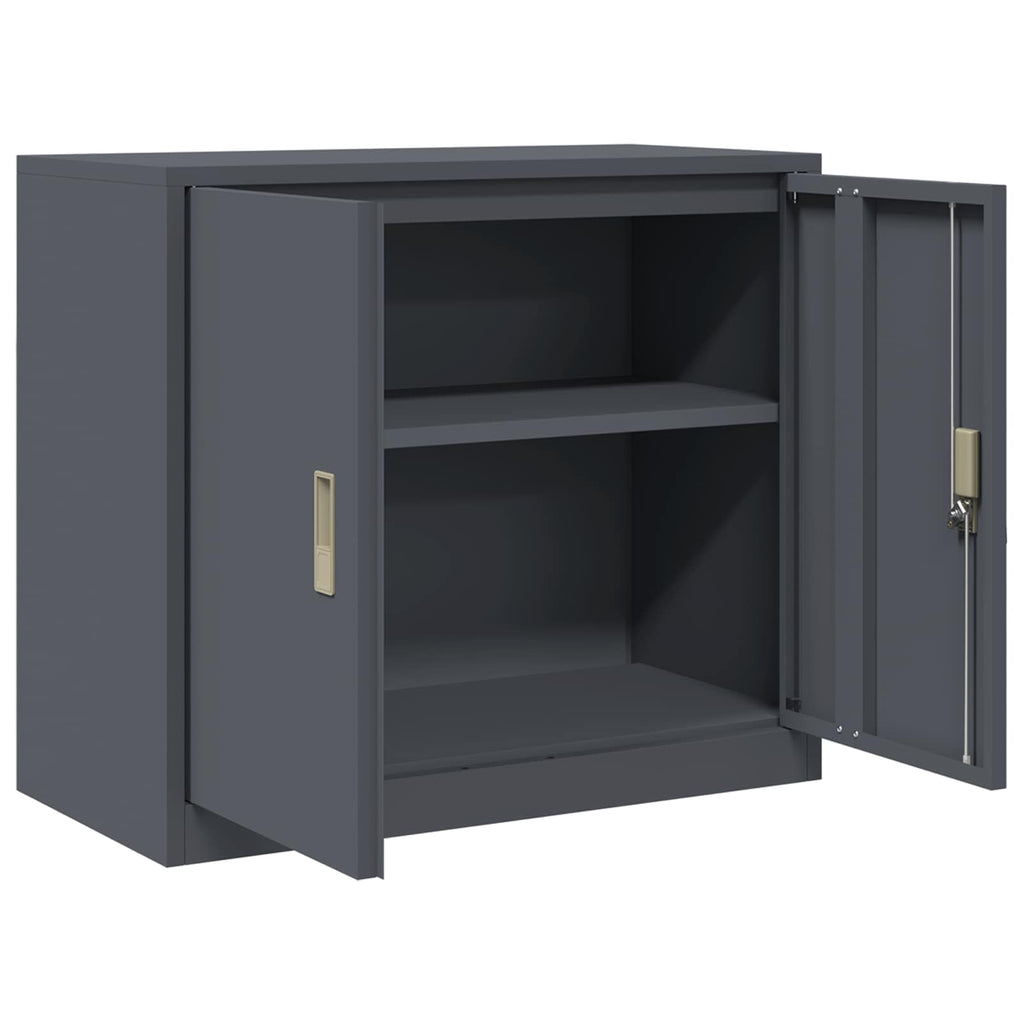 Storage Cabinet Anthracite 80 x 40 x 70 cm Cold-Rolled Steel