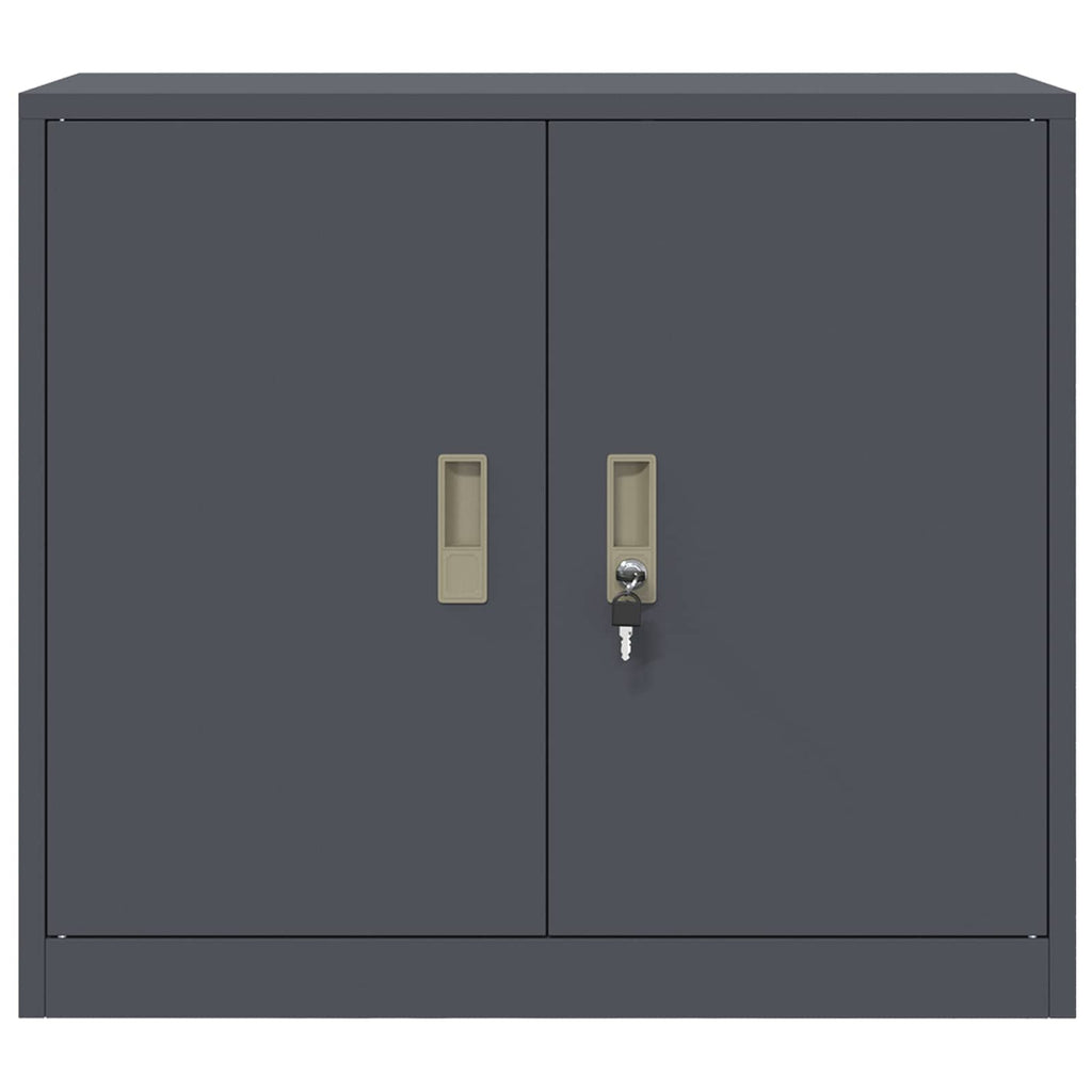 Storage Cabinet Anthracite 80 x 40 x 70 cm Cold-Rolled Steel