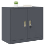 Storage Cabinet Anthracite 80 x 40 x 70 cm Cold-Rolled Steel