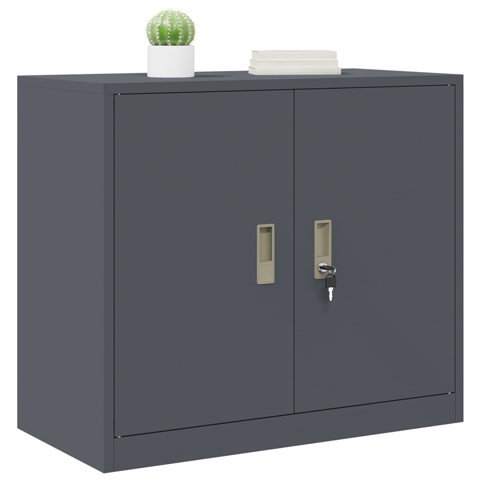 Storage Cabinet Anthracite 80 x 40 x 70 cm Cold-Rolled Steel